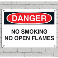 Custom Danger Sign No Smoking aluminum