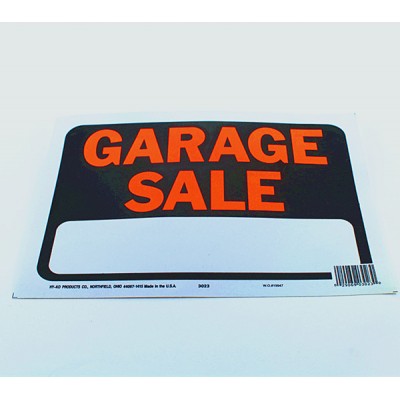 Sold Garage Labels Plastic Signs Metal Signage