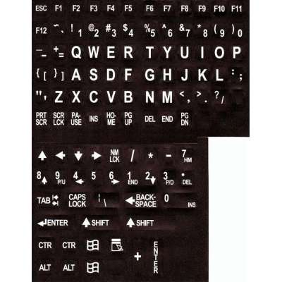 Wholesale customized design laptop keyboard stickers