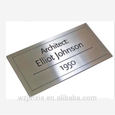 Custom Highly Quality etched steel nameplate