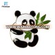 Wholesale good quality promotional panda custom logo metal pin badge