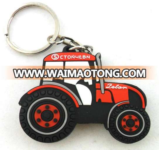 custom embossed 3D soft pvc keychain for wholesale